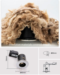 Báo Chí Thép Đèn Trần Downlight GU10 LED/Halogen Đèn Chủ Với Anti-Glare Thay Đổi Độ Sáng Nhà Văn Phòng Sử Dụng - Product Image 4