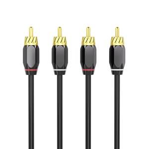 Amplificador 2RCA de cobre puro chapado en oro de doble canal para audio de coche con clip para cable - Product Image 3