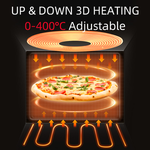 Thương mại duy nhất Lớp lò nướng bánh pizza công suất lớn Lò nướng điện cho bánh bánh bánh mì thép không gỉ nhà ở cho hộ gia đình sử dụng - Product Image 3