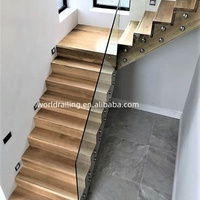 Escalier pliant en spirale droite de conception moderne YL METAL pour villa, escalier en L durable avec garde-corps en verre ou en fil d'acier