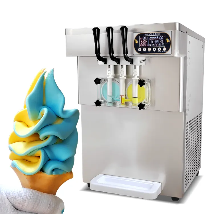 เดสก์ท็อปมินิซอฟท์ให้บริการเครื่องทำไอศกรีม/เครื่องทำไอศครีมนุ่ม/ตารางด้านบนเครื่องทำไอศครีมขนาดเล็กที่บ้าน