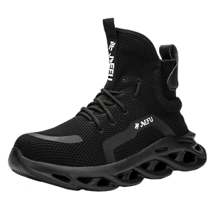 מגפי בטיחות קלים של JIEFU לעובדים נעלי עבודה נוחות עם בוהן פלדה לגברים - Product Image 1