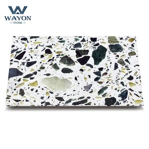 Venta caliente Post Modern Terrazzo Creative Marble Cafe Table Top para muebles de sala de estar - Product Image 2