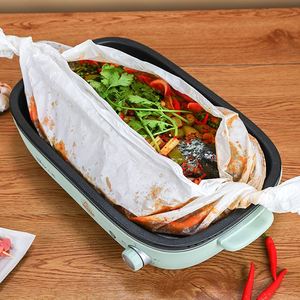 500 feuilles de papier sulfurisé pour barbecue, qualité alimentaire, épaissi, double face, antiadhésif, résistant à l'huile, 40*60cm - Product Image 5