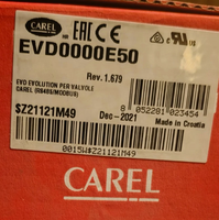 Carel EVD0000E50 Aksesori Penggerak/Pengontrol Katup Ekspansi Elektronik Sirkuit Tunggal untuk Chiller dan Peralatan Pendingin