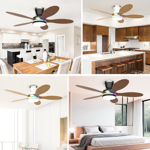 <span class=keywords><strong>RGB</strong></span> ánh sáng quạt thẳng có thể điều chỉnh độ sáng, từ xa, đa tốc độ, tiết kiệm năng lượng, lý tưởng cho không gian trong nhà - Product Image 5