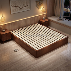 OEM Custom Platform Bed <b>Frame</b> Factory <b>Cheap</b> Price Modern Panel MDF Wood Slat Base Hotel Bed Wholesale Furniture Manufacturer - Product Image 2