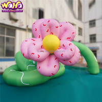 Ballon publicitaire gonflable personnalisé en forme de couronne souriante, en Oxford/PVC, taille gonflée 8-10 pieds, transfert thermique