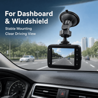 Support de fixation pour voiture à ventouse robuste en ABS de 55 mm pour GPS, tableau de bord, pare-brise et caméra