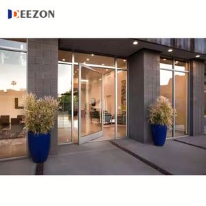 Deezon อุปกรณ์ล็อคประตูอัจฉริยะทันสมัยตัวติดกระจกสองชั้นทำจากอลูมิเนียมหมุนด้วยความร้อน - Product Image 2