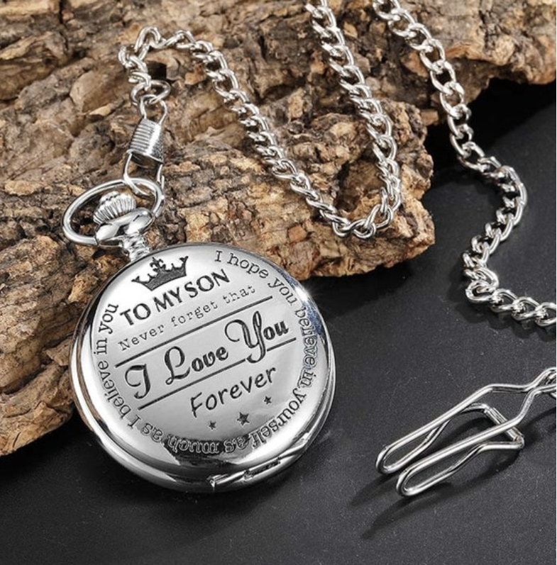 Горячие Продажи Навсегда карманные часы для моего сына я люблю тебя навсегда карманные часы