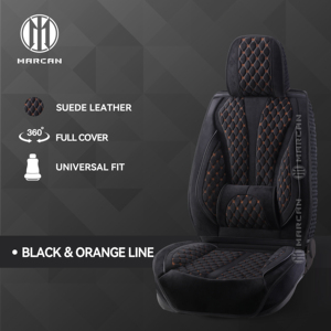 Marcan marcan ชุดเบาะรถยนต์ลายผ้านวมติดเพชรหรูหราใช้ได้กับ360ทั่วไปชุดป้องกันเบาะรถยนต์เต็มรูปแบบสำหรับโตโยต้าฮอนด้า - Product Image 5