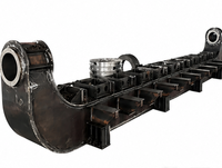 Ensemble de bras de levage robuste |   Grande structure en acier soudé, usinage CNC, fabrication sur mesure pour équipement de construction