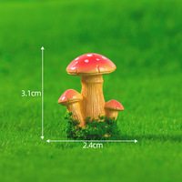 Nouvelle Décoration de Jardin DIY : Mini Ornements 3D en Forme de Champignon pour Micro-Paysages de Mousse et Pots de Plantes Succulentes