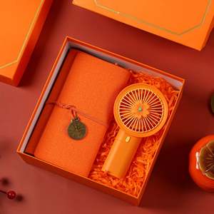 SY965二合一夏季结婚纪念品促销礼品迷你风扇伞杯笔记本礼品套装金色供应商雨伞礼品盒 - Product Image 2