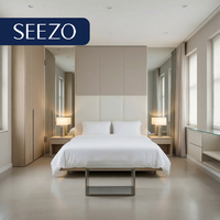 Ensemble de chambre d'hôtel avec garantie de dix ans, revêtement en microfibre de qualité supérieure, contrôle qualité, consultance sur les coûts
