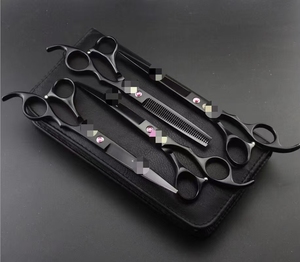 7.0 Inch Chuyên Nghiệp Chải Chuốt Kéo Đặt Cắt Mỏng Cong Kéo Vật Nuôi Cạnh Sắc Nét Kéo Con Chó 4 cái/lốc - Product Image 6
