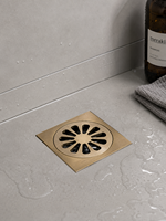 Siphon de sol de luxe en laiton avec siphon anti-odeur à gravité pour salle de bain moderne, douche et usage décoratif hôtelier