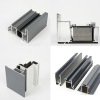 Fenêtre passive en aluminium à triple vitrage à rupture de pont thermique, design moderne et écoénergétique pour villas et maisons