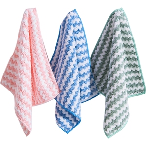 Microfiber Kitchen Dishcloth Dishrag Oil Free <strong>Dish</strong> Towel Can Hanging Scouring <strong>Pad</strong> Cleaning Cloth Water <strong>Absorbent</strong> Hand Towel - Product Image 2