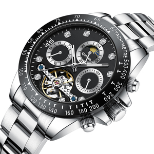 Montres mécaniques pour hommes avec chronographe, montre automatique multifonction de haute qualité avec phases lunaires pour hommes, Reloj Mecanico - Product Image 3