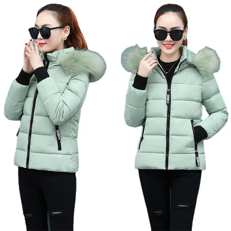 2022 New Winter Warm Cotton Padded Jackets Hooded Female Down Jacket Thick Ladies Down Coat Plus Size Puffer Jacket Women