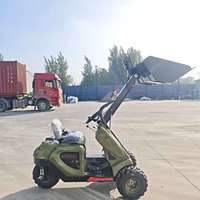 Chargeuse sur pneus compacte Hzm803 Mini 3 roues motrices adaptée à divers scénarios