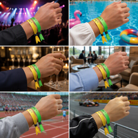 Bracelet en polyester personnalisé, bracelet d'événement, bracelet en tissu imprimé pour la promotion des salons professionnels