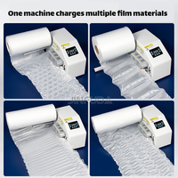 Machine de conditionnement automatique pour coussins d'air gonflables et sacs de calage pneumatiques, à commande facile
