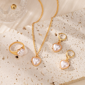 Ensemble de bijoux luxueux en or tressé avec nœuds, collier, boucles d'oreilles, bague, accessoires de mode élégants pour femmes - Product Image 3