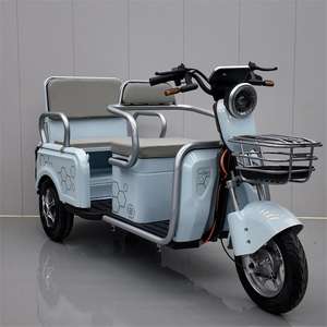 จักรยานไฟฟ้า <span class=keywords><strong>3</strong></span> ล้อ 60V 500-800W สำหรับผู้ใหญ่ พร้อมที่บรรทุกสินค้า 60V ไม่มีตะกร้า ได้รับการรับรองเป็นรถจักรยานยนต์โดยสาร - Product Image 2