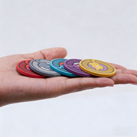 Jetons de poker en céramique personnalisés 10g, jetons de casino professionnels à texture profonde, prix d'usine en gros