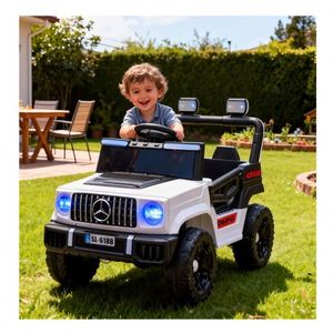 Kids Electric Ride-On Car 2-4 Years Double 6V4Ah Motors Early Learning Battery <b>Phone</b> Remote Steering Wheel <b>Control</b> Durable PVC - Product Image 1