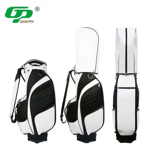 高品质定制您的标志轻质高尔夫球架包耐用PU 6向分隔带高尔夫手提袋
