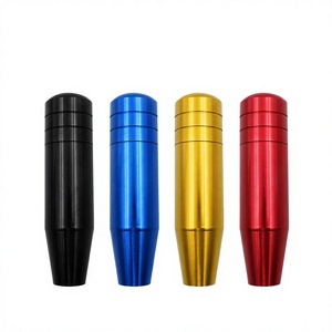 FOR Car <b>Gear</b> <b>Knob</b> 13cm Black Aluminum Alloy Universal Ergonomic Shift Handle - Product Image 5
