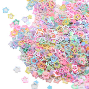 5 millimetri Scava Fuori Prugna Fiore Del Chiodo di Abbellimenti Paillettes Stella Per Artigianato Artigianato Decorazioni di Riempimento Glitter Star Paillette Fai Da Te Mat - Product Image 1