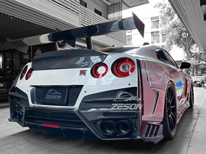 กันชนหลังคาร์บอนไฟเบอร์สไตล์ <span class=keywords><strong>Top</strong></span> <span class=keywords><strong>Secret</strong></span> พร้อมครีบดิฟฟิวเซอร์สำหรับชุดแต่ง Nissan <span class=keywords><strong>R35</strong></span> <span class=keywords><strong>GTR</strong></span> - Product Image 5