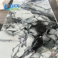 Panneau mural moderne en PVC 3D effet marbre, ignifuge et étanche, pour villa, appartement, chambre, salle de bain, salon, hôtel, commerce