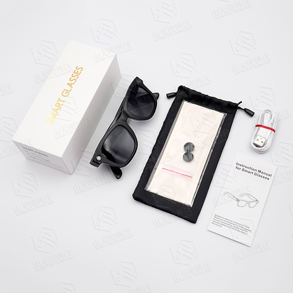 W600 Men Smart AI Glasses with HD Camera Record Video Aidio AI Chat Waterproof Men Smart Wearable Headset 2026