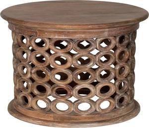 Mesa de Centro Tradicional de Madera Maciza de Alta Gama con Almacenamiento Multifuncional, Diseño Elegante y Características Portátiles - Product Image 1