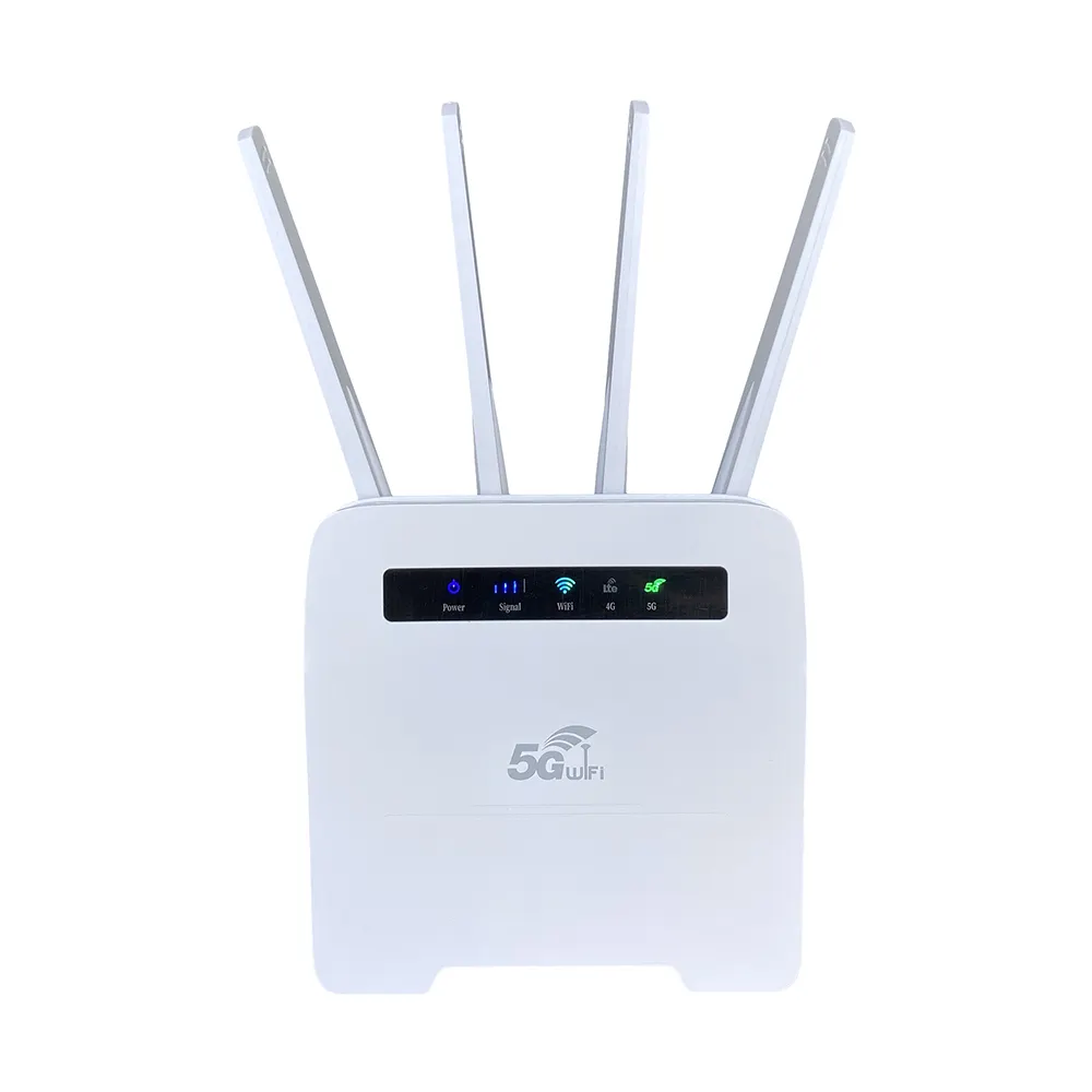 ポータブル高速デュアルバンドギガビットwifi6メッシュワイヤレスNRセルラーネットワークlte cpe wifi 6モデム5gルーター (SIMカードスロット付き)