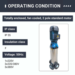 Bomba Centrífuga Vertical Multietapa de Hierro Fundido de Primera Calidad, Serie CNP <span class=keywords><strong>CDM</strong></span>, para Sistema de Extinción de Incendios, Cámara de Entrada y Salida - Product Image 3