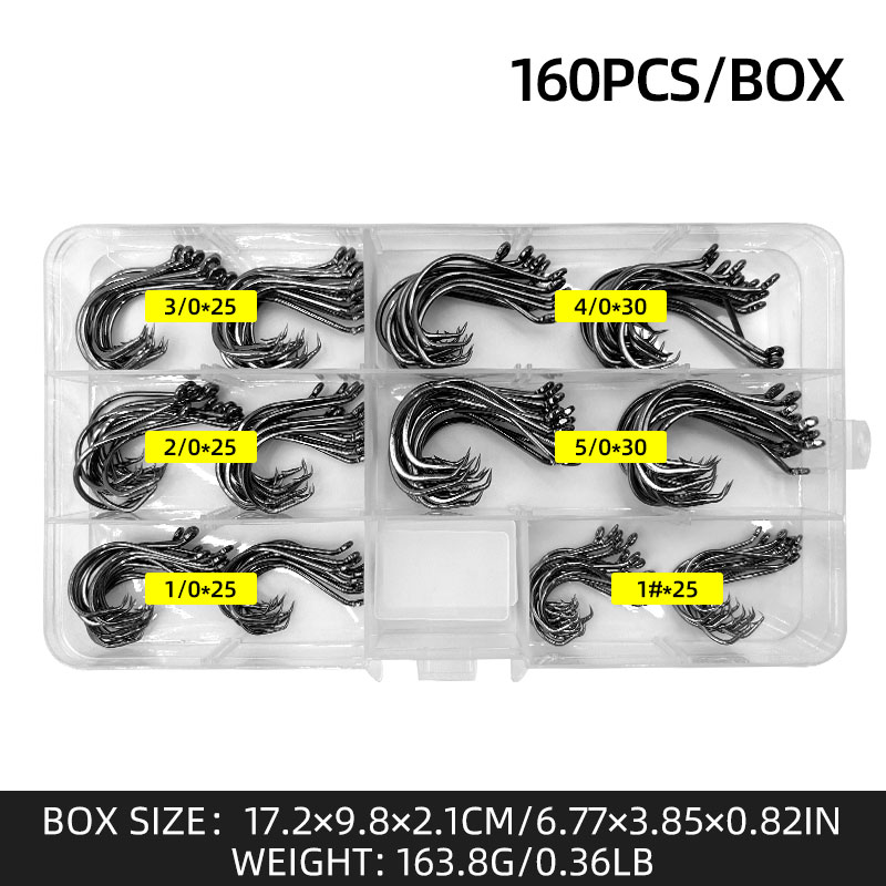 cheap bulk fishing hooks VIPMOON 500PCS Small Hooks, Strong Sharp 10 Different Sizes Fishing High Carbon Steel, Freshwater/Seawater with a Portable Plastic Box for Tuna, Catfish, Bass : Sports & Outdoors Unique offset Gamakatsu GAMAKATSU SL12S BIG GAME