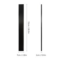 Ebony Wood Fretboard DIY Making Fingerboard Replacement Ideal for Electric Bass Guitar Stringed Instrument Black