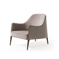 Fauteuil inclinable de luxe moderne de style mi-siècle, chaise de détente de qualité supérieure pour la maison, fauteuil de salon noir pour hôtel