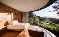 Cabane préfabriquée de luxe, maison ronde en structure légère en acier, maison de vacances en forêt, hôtel, cabane de glamping préfabriquée ronde