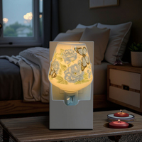 Lampe de chevet moderne et simple Guangli GL-TC1 en céramique et porcelaine, avec ampoule à incandescence blanc chaud, à brancher