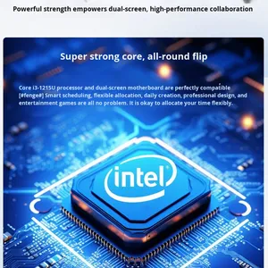 10.95 pouces double écran ordinateur portable Intel Core <span class=keywords><strong>I3</strong></span> Slim Portable écran partagé écran tactile nouveau clavier anglais SSD Windows <span class=keywords><strong>11</strong></span> - Product Image 4
