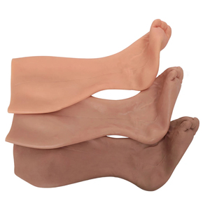 Silicone Réaliste Peau Artificielle Faux <span class=keywords><strong>Jambe</strong></span> Pieds Couverture Prothèse Pied Cicatrice Couverture Manches Halloween Cosplay - Product Image 6