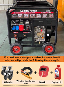 LETON 8kw 1/3相ディーゼル溶接発電機 ポータブル8kVAディーゼル発電機 溶接発電機セット ディーゼル溶接機 - Product Image 6